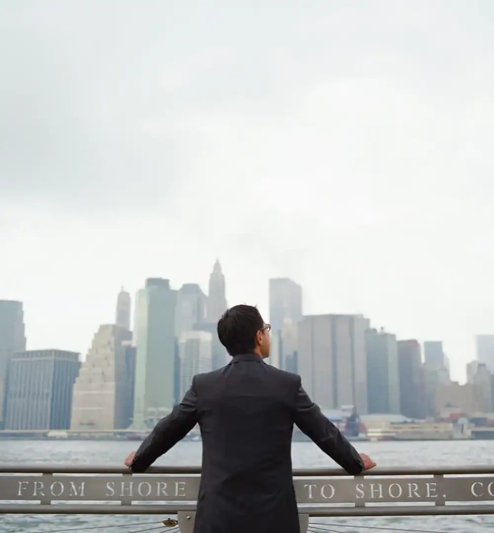 man-in-front-of-city