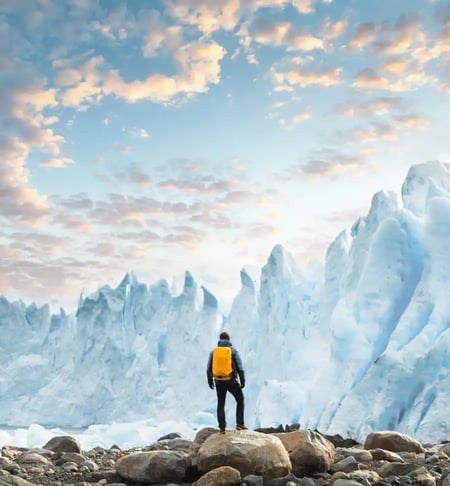 man-looking-at-glaciers