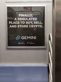 Gemini Ad, NYC Subway